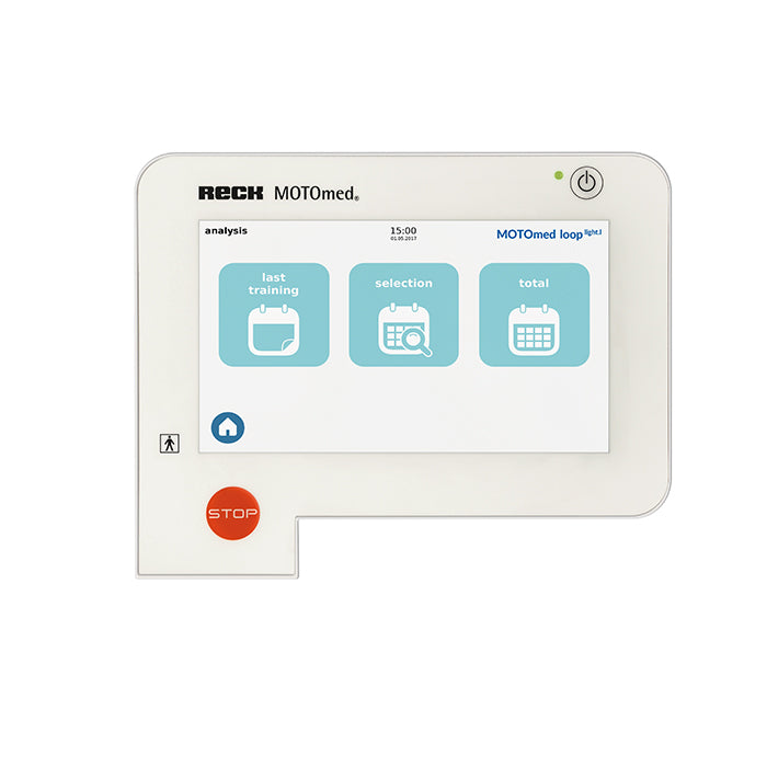 Bicicleta estática asistida por motor MOTOmed USA loop light.la, entrenador activo y pasivo