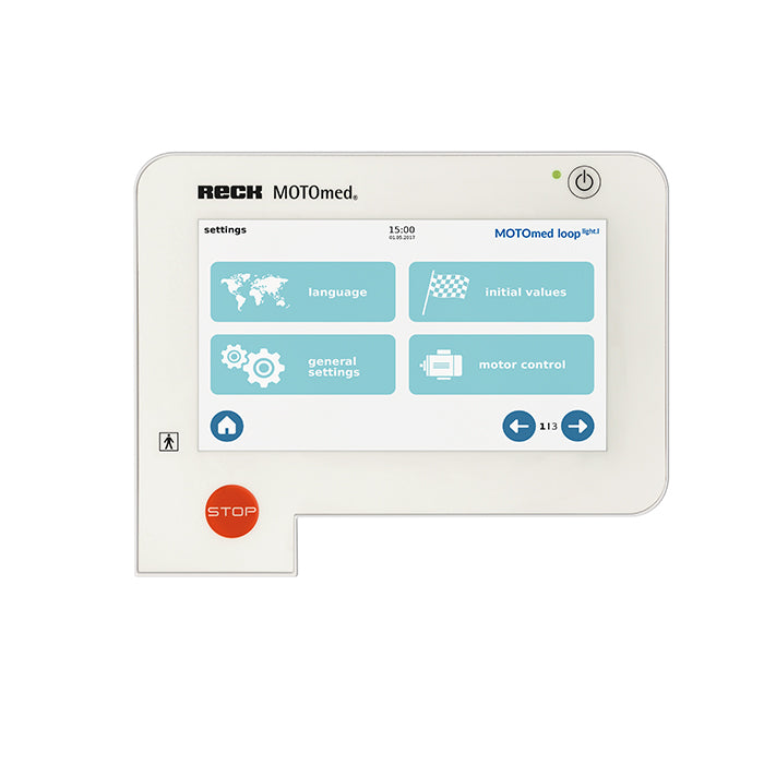 MOTOmed USA Loop Light. Entrenador de piernas - Bicicleta estática asistida por motor, entrenador activo y pasivo