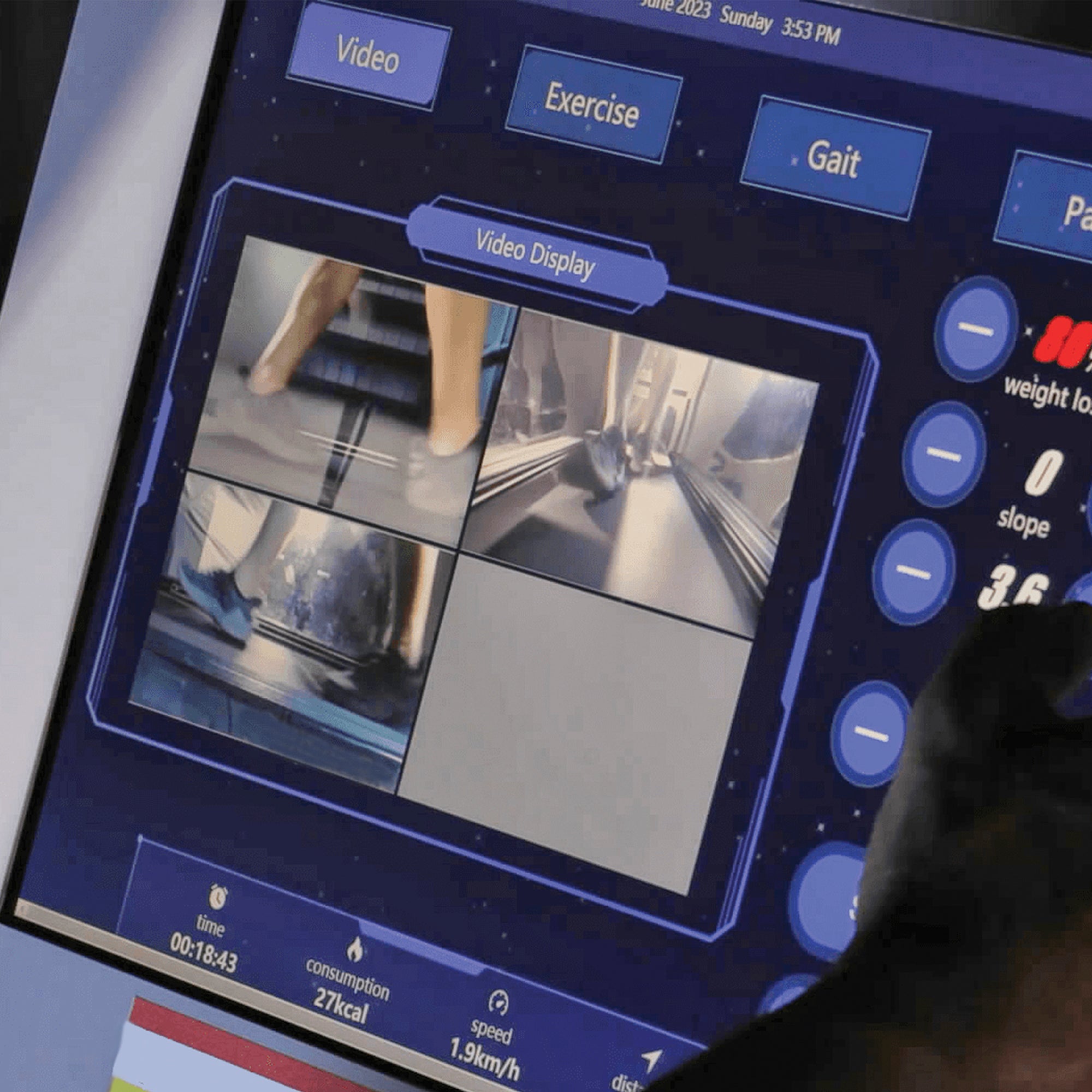 Sistema de cinta de correr con descarga de peso gravitacional Aero Runner Plus Aero200