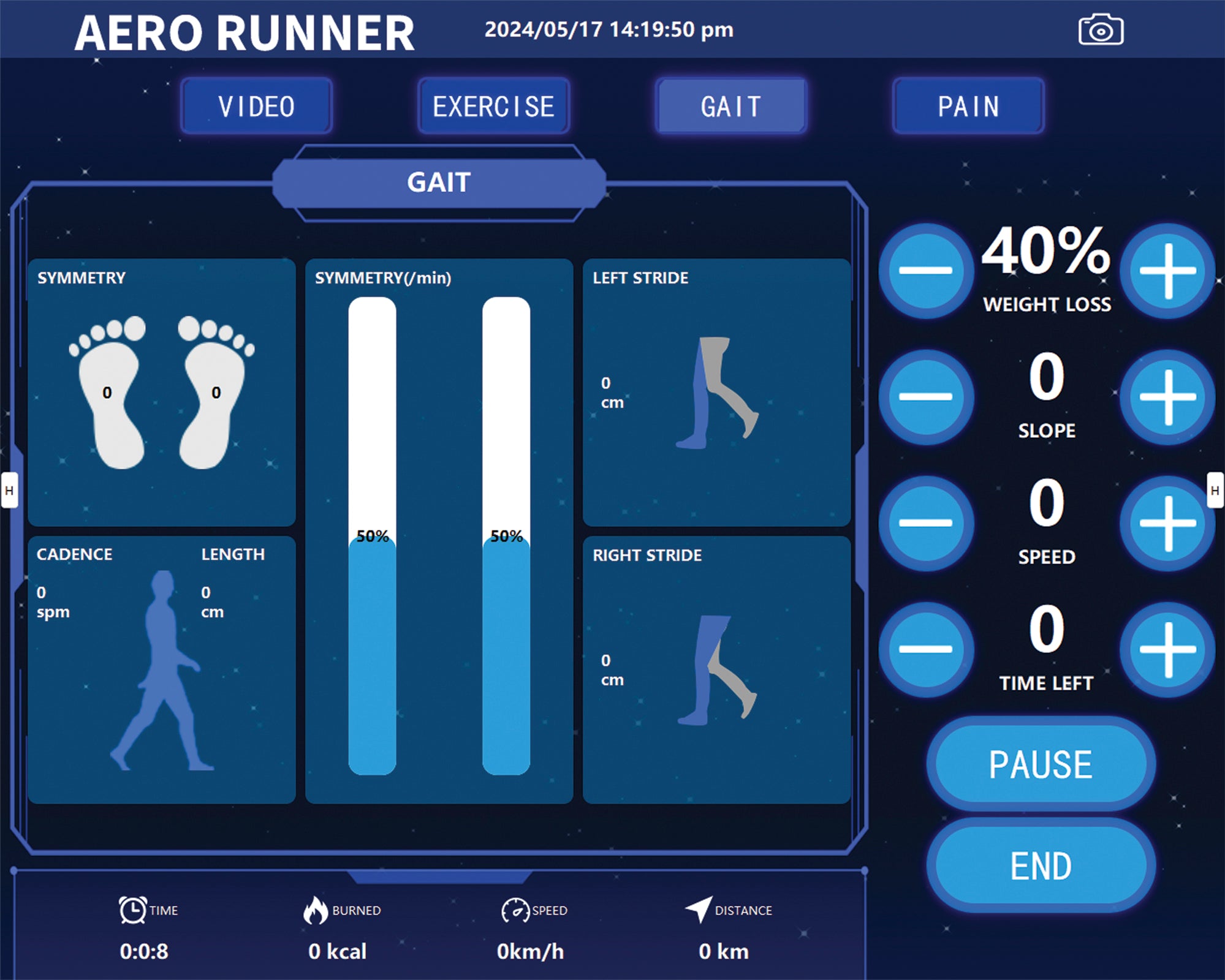 Sistema de cinta de correr con descarga gravitacional Aero Runner Plus Aero300