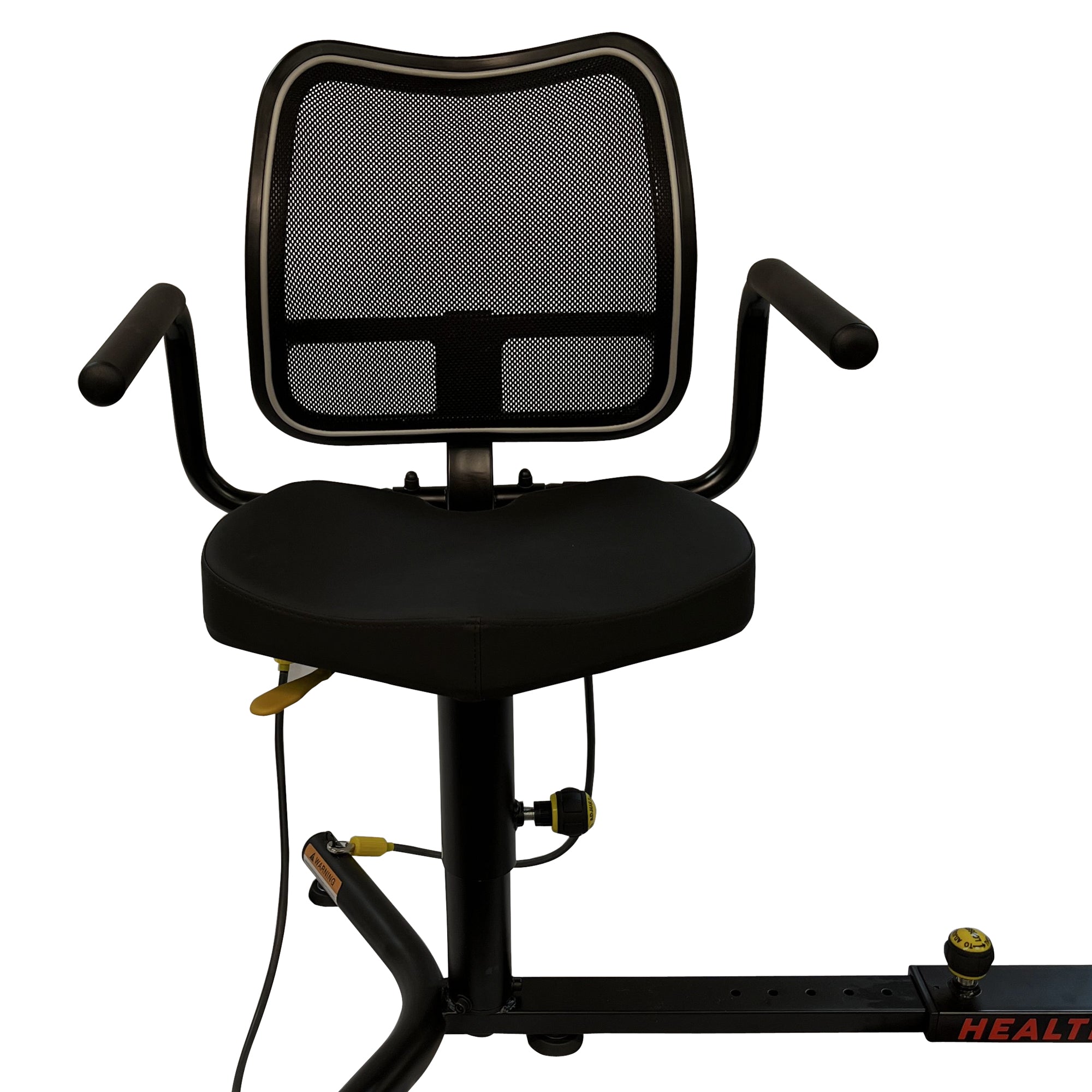 Stepper lineal reclinable HealthStep con asiento giratorio para personas mayores