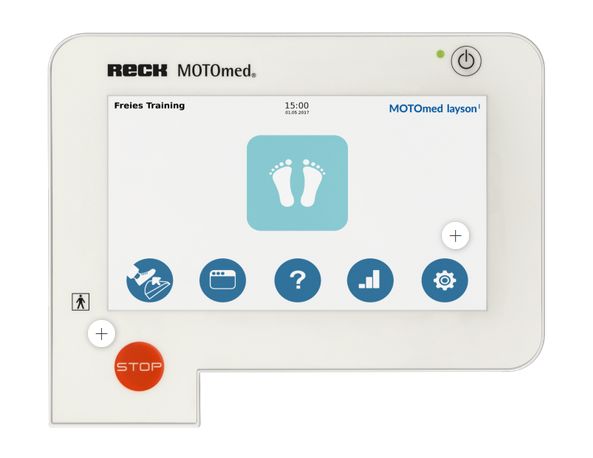 MOTOmed USA Loop Light. Entrenador de piernas - Bicicleta estática asistida por motor, entrenador activo y pasivo